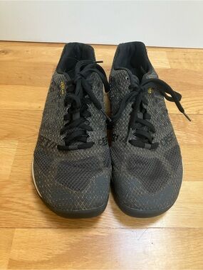 Reebok Crossfit Nano 5.0 V72419 Black Gray Kevlar Size 8 Running Sneaker Shoe
